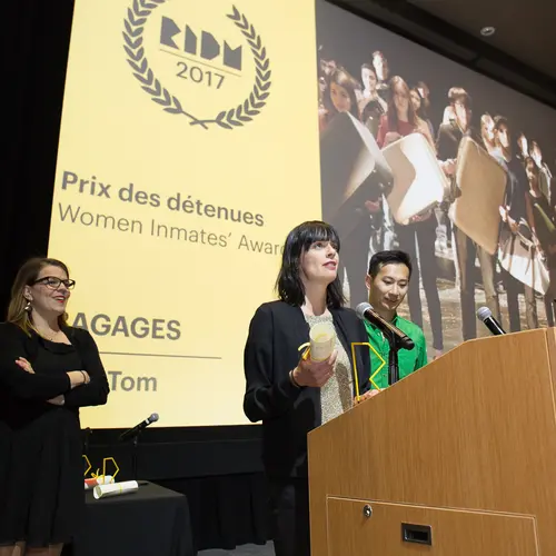 Photo de la remise du prix des détenues