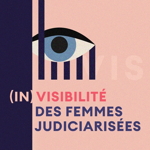 Un oeil sur un fond rose