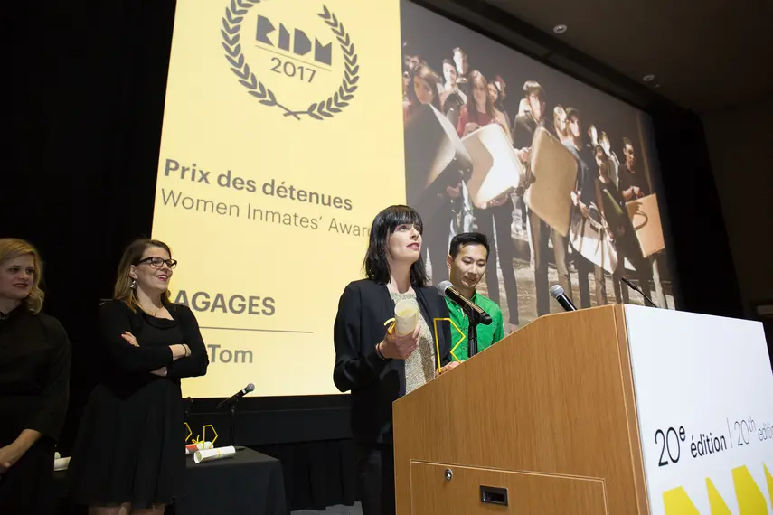 Photo de la remise du prix des détenues