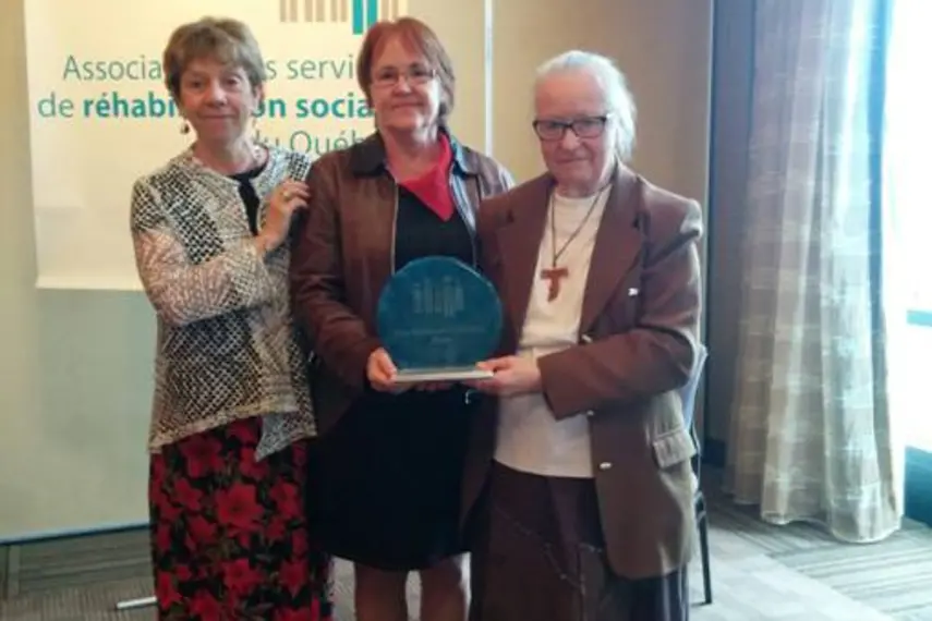 Photo de la remise du prix