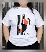 T-shirt blanc, grand