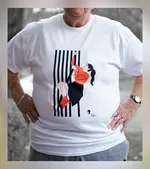 T-shirt blanc, très grand